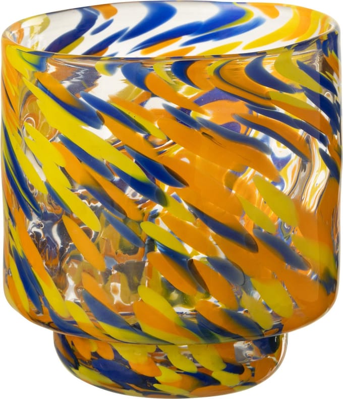 J-Line vaas Arun - glas - mix - small - Ø 15 cm