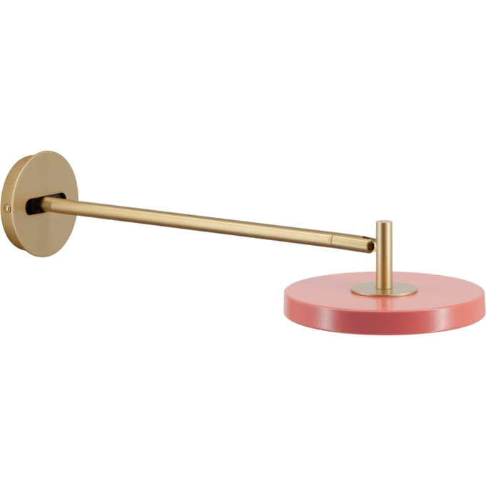 UMAGE LED wandlamp Asteria Long, rosé/messing, stekker