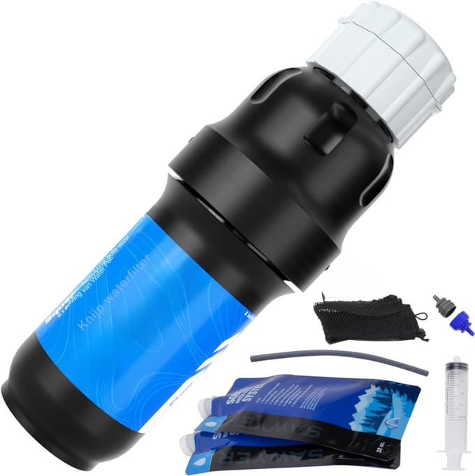 RONN® Waterfilter noodpakket - Waterfilter - Zwart - 11cm x 7cm x 20cm