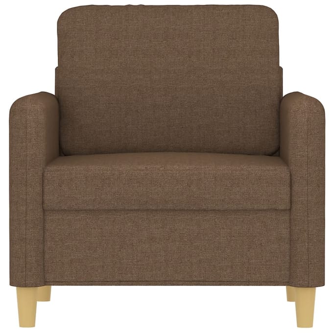 vidaXL Fauteuil 60 cm stof bruin