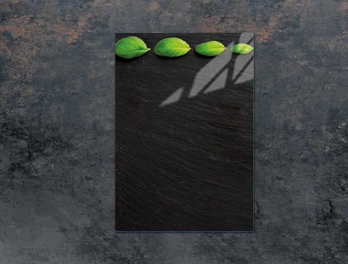 TMK ArtDeko - Snijplank Glas - 35x52cm - Basilicum - Beschermend Paneel