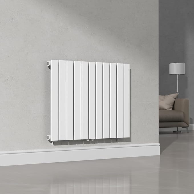 Design Radiator Wit 60x80cm Modern Plat voor Badkamer en Woonkamer