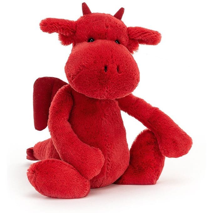 Jellycat knuffel Bashful Red Dragon medium