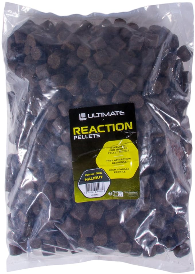 Ultimate Reaction Pellets Halibut 20mm (5kg) - Vispellets