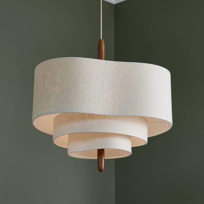 MARKET SET Pebble textiele hanglamp crème Ø 58 cm
