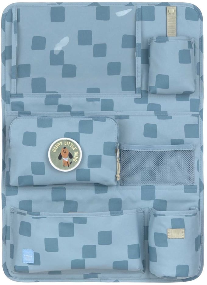 Lässig Car Wrap-to-Go Pattern Party - Auto Organizer Kinder (blauw)