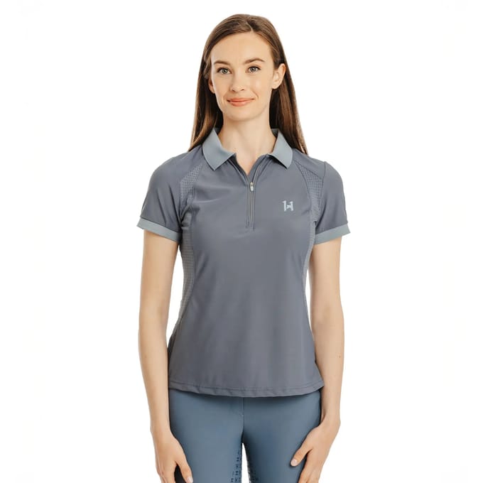 Dames wedstrijd polo met rits Horseware Tech