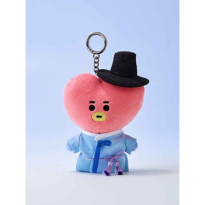 LINE FRIENDS BT21 K-Seonbi Pluche Sleutelhanger Karakter Selectie TATA pink