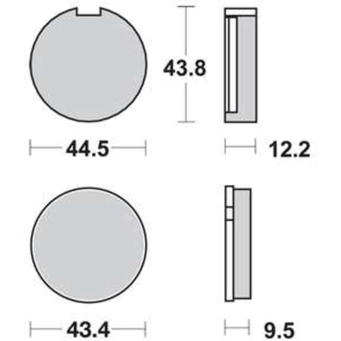 Remblokset TRW MCB91