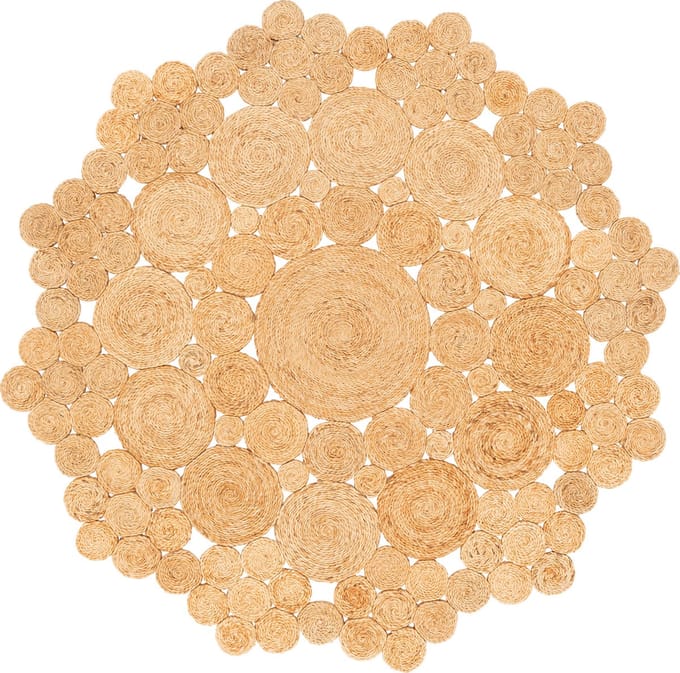 Pergamon Natuurvezeltapijt Jute Salsa Natuur Cirkel Rond