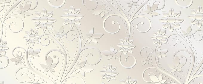 Abstract Pattern Flowers Vintage Photo Wallcovering