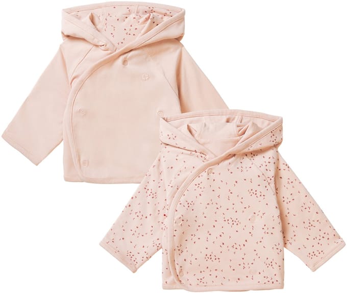 Noppies Naper Omkeerbaar Vest - Allover Print Rose Smoke - Mt. 68