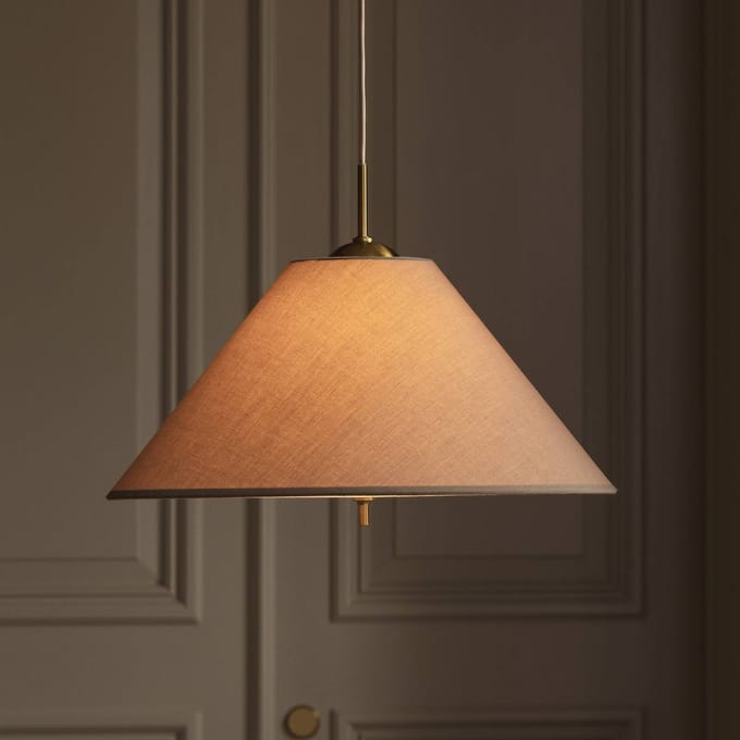 Globen Lighting hanglamp IRIS 50 mokkabruin Ø 50 cm