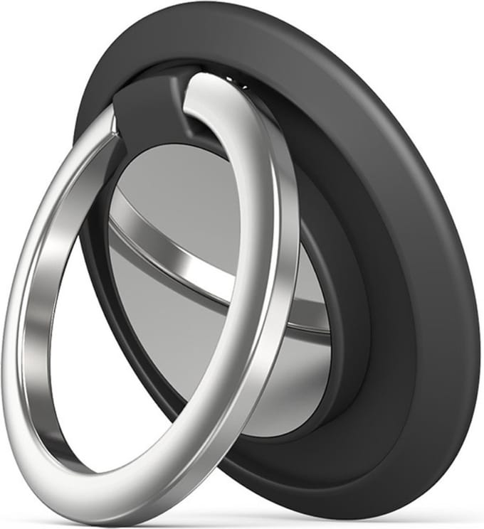 Peachy Smartphone Ring Houder Vinger Standaard Grip - Zwart