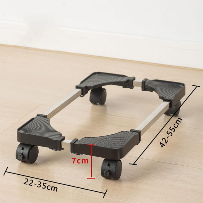 Computer Toren Standaard Plastic Verstelbare Mobiele CPU Standaard met Rollende Zwenkwielen voor de Meeste Gaming zwart