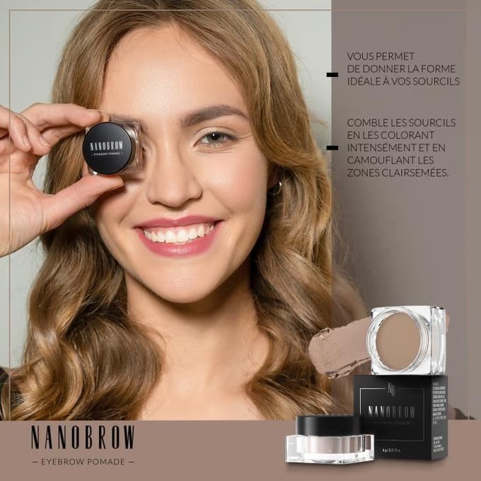 Nanobrow Eyebrow Pomade | Light Brown | Wenkbrauwgel 6 gr