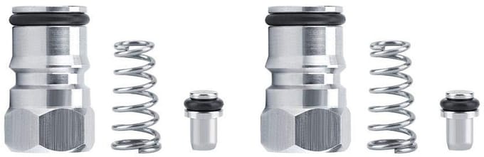 Dailygoods- Kegger Set - Roestvrij Staal - Ball Lock Post - Gas/Liquid Koppeling - Thread 19/32 - Inclusief 2 Stators - Bierfust