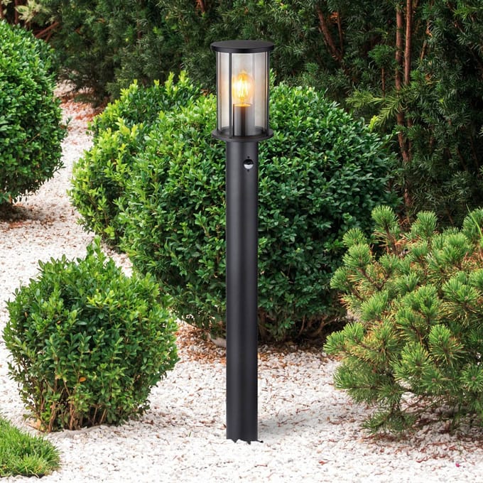 Globo vloerlamp Gracey - zwart - metaal - 14,3 cm - E27 fitting - 31363S