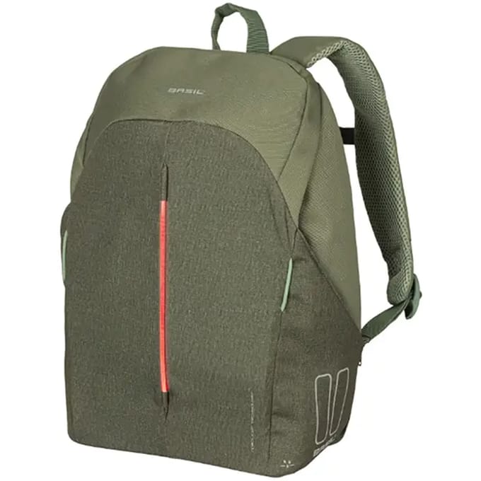 Basil B-Safe Commuter Fietsrugzak Nordlicht - Voor 13inch Laptop - Groen - 13 Liter