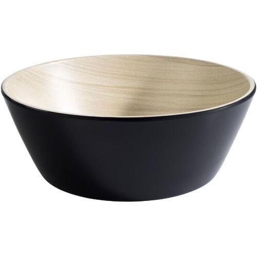 GGM Gastro (6 Stück) Schale - FRIDA - Melamin - 1,2 Liter - Ø 200mm - Schwarz
