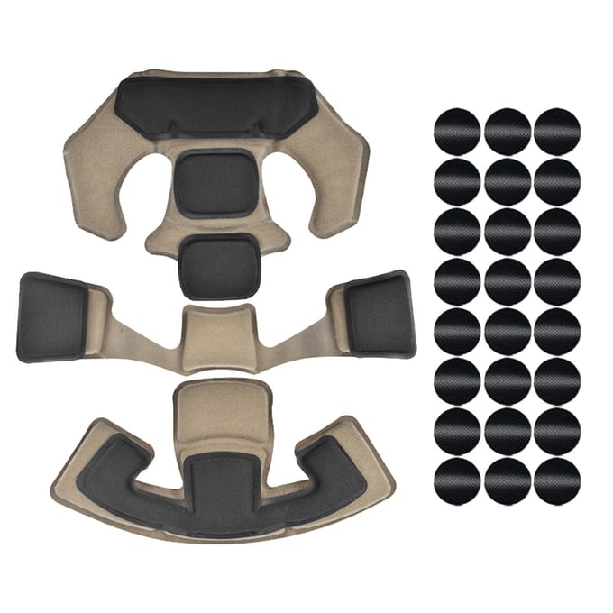 Memory Foam Helmpads Beschermende kussenmat Vervanging voor Team Wendy Helmaccessoires lichtbruin