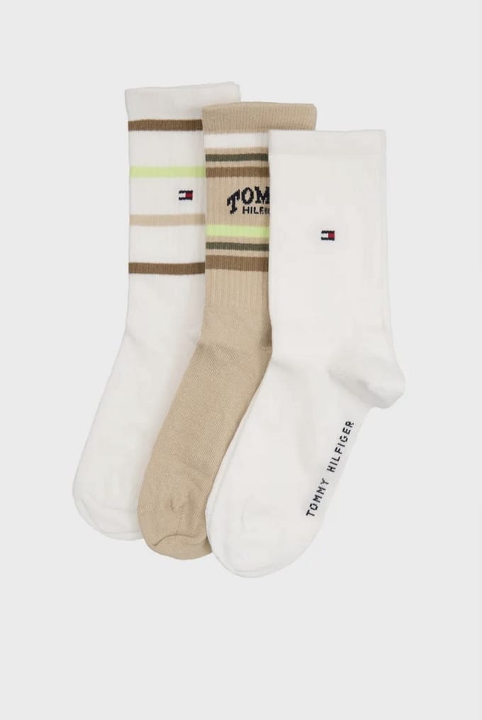 Tommy Hilfiger - 3 Paar Sportkousen - Sand - 31/34