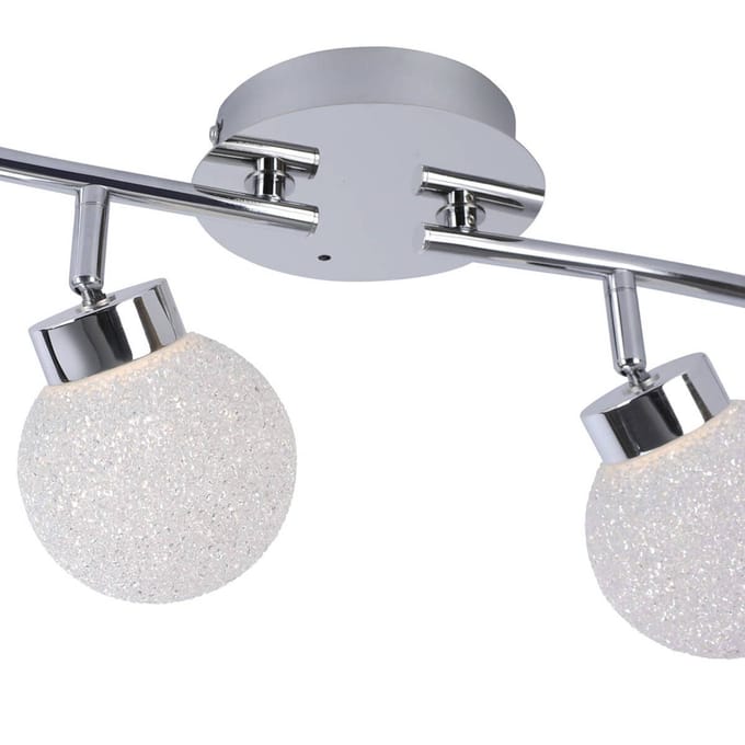 JUST LIGHT. GmbH Glanzende RGBW LED plafondlamp Miko met AB