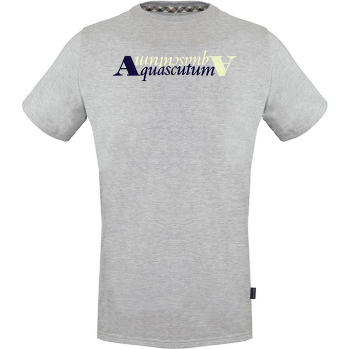 Aquascutum Reflection Logo grijs T-shirt