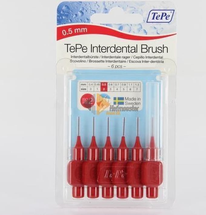 TePe Interdentale Ragers Origineel 0.5 mm Rood - 6 stuks
