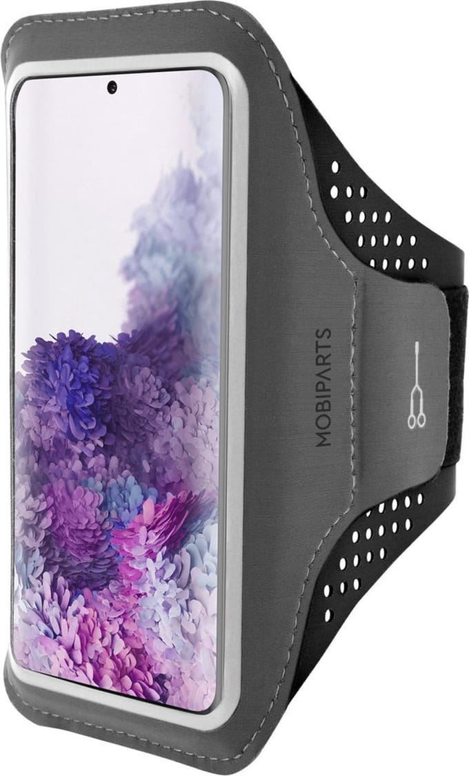 Hardloop Sportarmband geschikt voor Samsung Galaxy S20 Plus - Zwart - Mobiparts