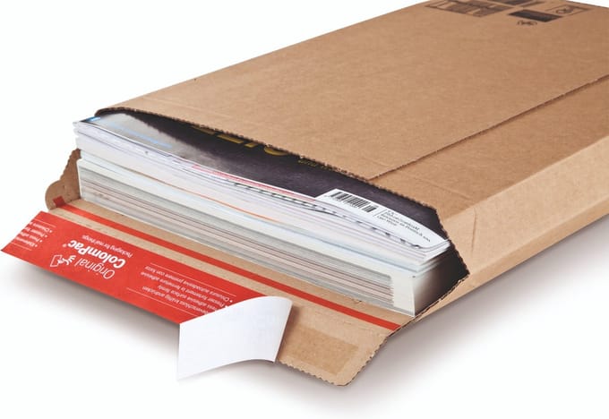 100x ColomPac® envelop B5 bruin 185 x 270 mm - Met plakstrip -