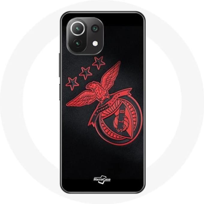 Xiaomi Mi 11 Lite hoesje slb benfica zwarte achtergrond