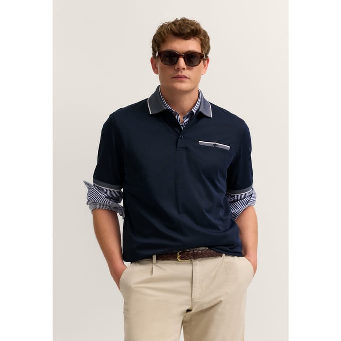 Bugatti Herren Polo shirt Modern Fit met borstzak
