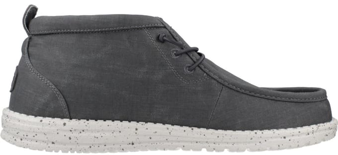 HEYDUDE - Wally Mid Canvas Heren Instappers Grey - Maat 43