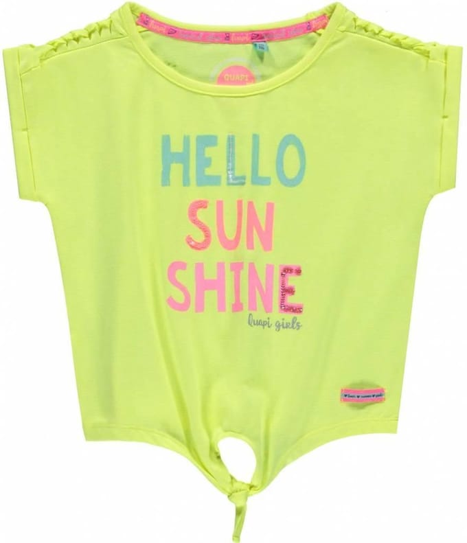 Quapi T-shirtje Kee yellow   -  Maat  86/92
