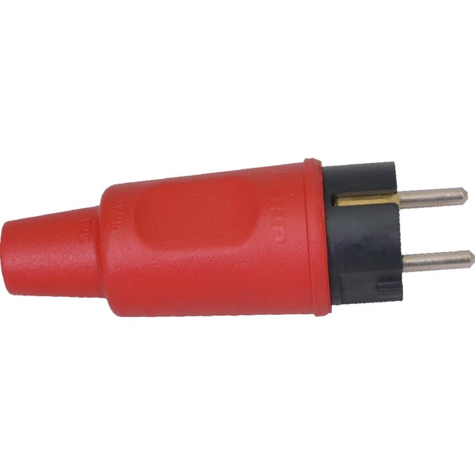 Rubberstekker IP44 Rood - 179512005 [10 stuks]