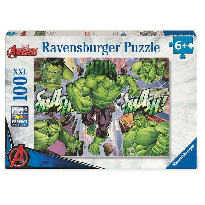 Ravensburger Jigsaw puzzle XXL Marvel Hulk 100 pcs. 2D Puzzels