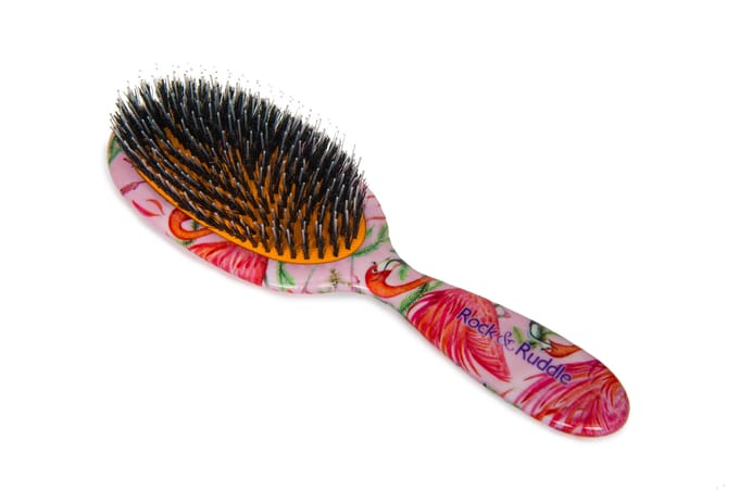 Rock & Ruddle Haarborstel Flamingos Groot: 6,5 x 21 cm