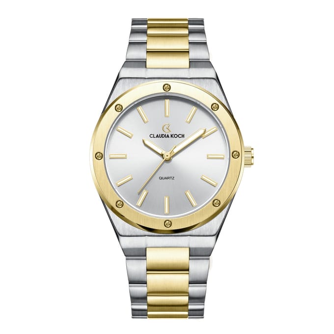 CK Prestige – Two-Tone Gold with Silver Dial - ClaudaKoch Watches CK 4322