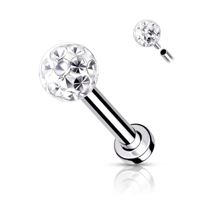 Piercing ferido epoxy 1.2x8 - wit - LMPiercings