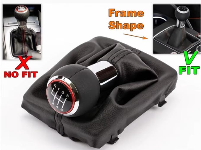 Pookknop set Audi A3 BJ Vanaf 2012/2013 (6 Versnellingen)