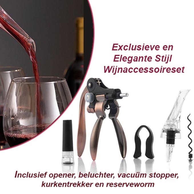 Exclusieve en Elegante Stijl Wijnaccessoireset