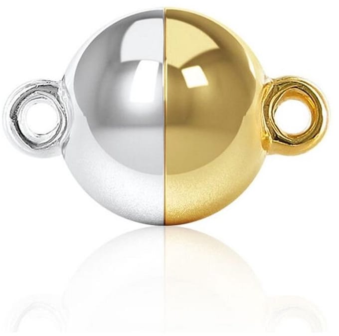 Luna-Pearls - 665.0612 - Sieradensluiting - Dames - 585 Geelgoud/Witgoud - 12mm