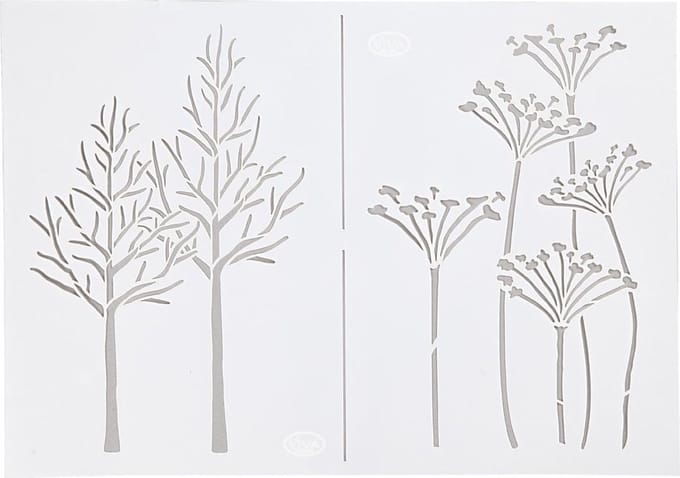 Sjabloon - Flexibel Tekensjabloon - Hobbysjabloon - Najaar - A4 - 21x29,7cm - Viva Decor
