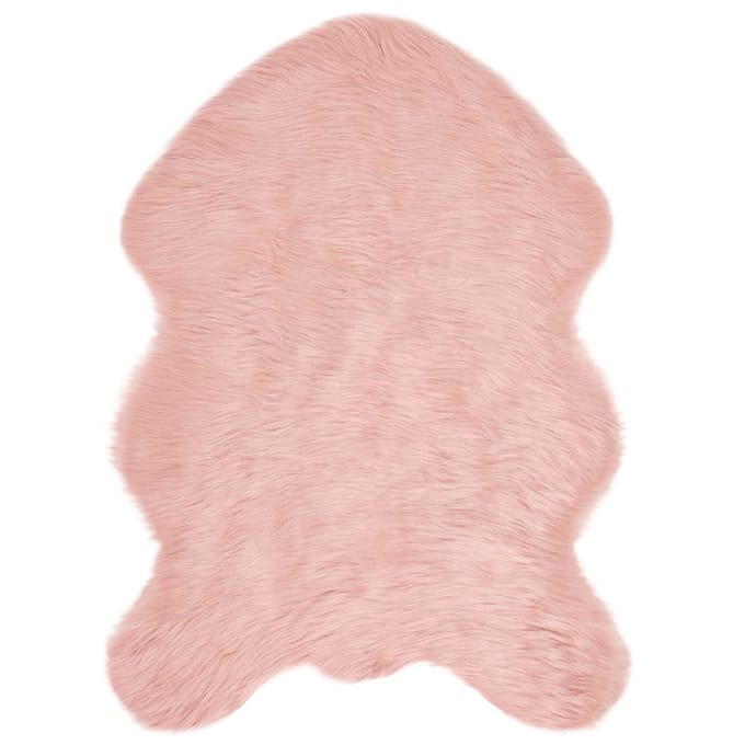 vidaXL Tapijt van imitatie TAFALLA Roze 60 x 90 cm Polyester