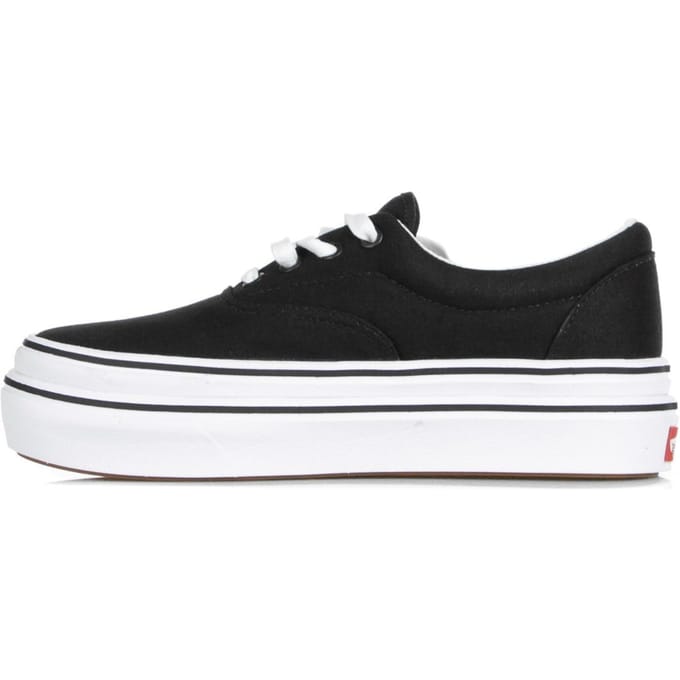 Super Comfy Cush Era lage damesschoen (canvas) zwart/true white