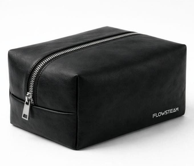 Luxe Opbergcase van Vegan Leer - Voor FLOWSTEAM® Luxe Kledingstomer