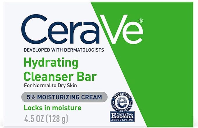 CeraVe Hydrating Cleanser Bar - 5% Moisturizing Cream - Douchezeep - Lichaam & Gezicht - 128g
