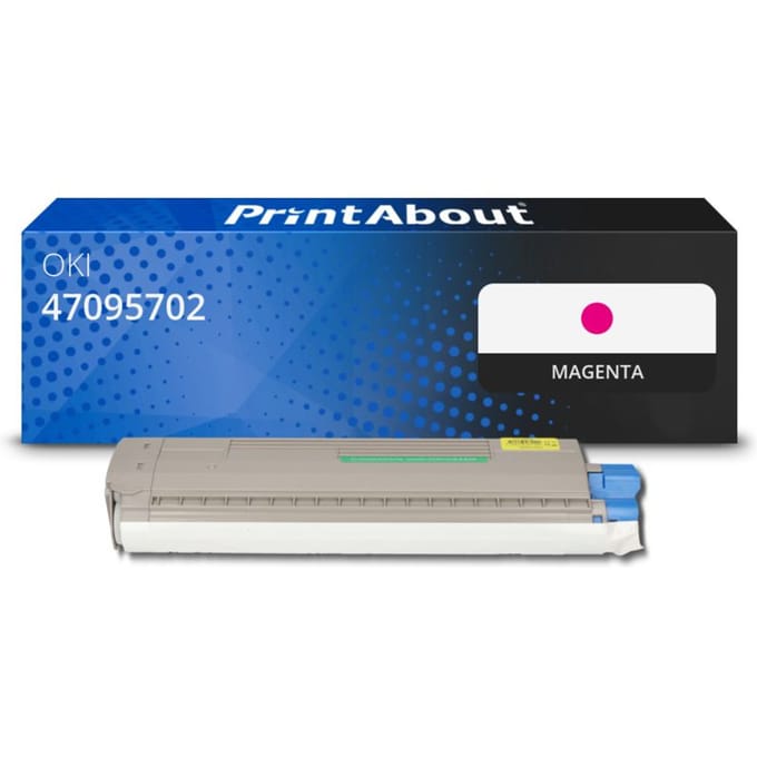 PrintAbout huismerk Toner 47095702 Magenta Geschikt voor OKI