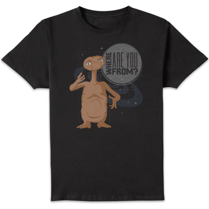 E.T. Where Are You From T-shirt - Zwart - L